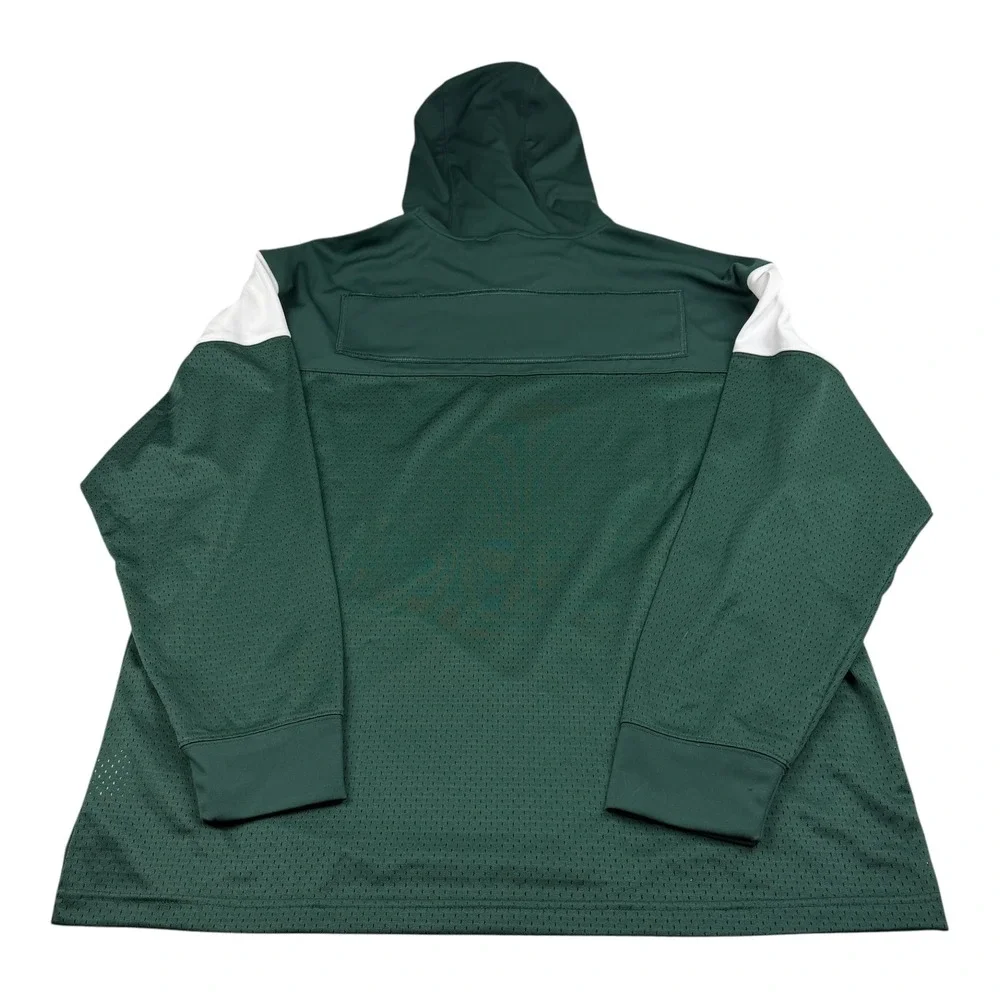 Nike Michigan State Spartans Men XXL Green On-Field Sideline‎ Hoodie DC5988-330